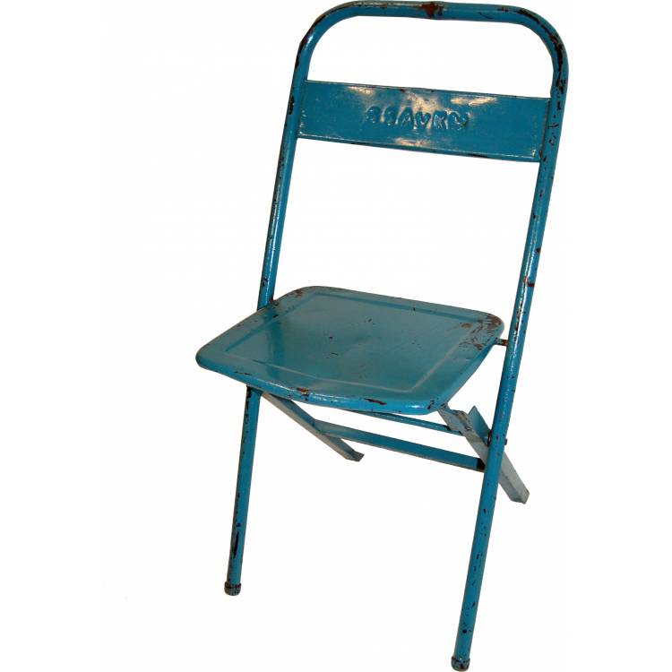 Folding chair - blue