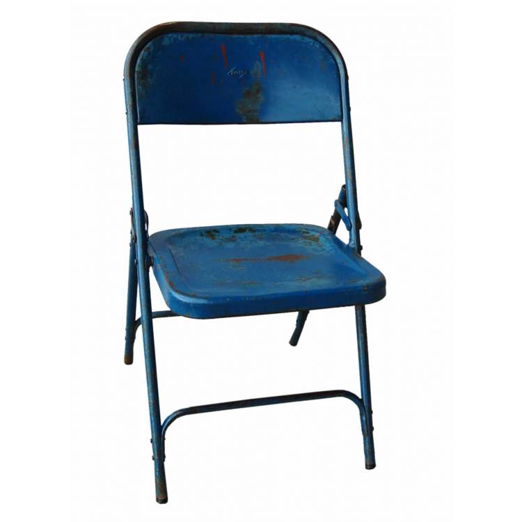 Folding chair - dark blue