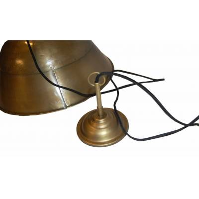 Závesná industriálna lampa - mosadzná