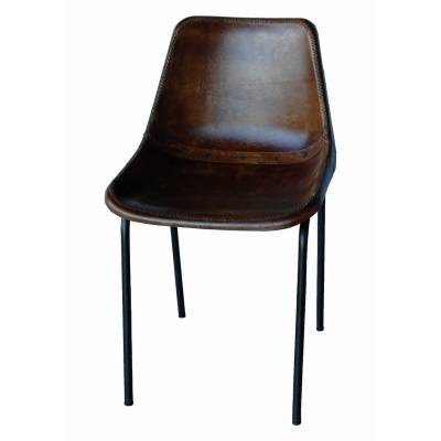 Kožená vintage stolička