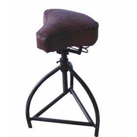 Otočná stolička s koženým sedadlom