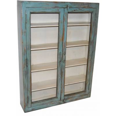 Wall cabinet with glass