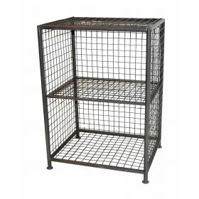 Wirerack with industrial look - zinc