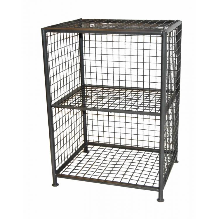 Wirerack with industrial look - zinc