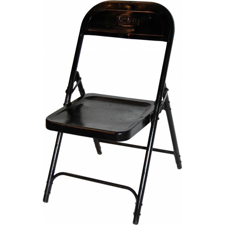 Skladacia stolička - čierna s lakovaním