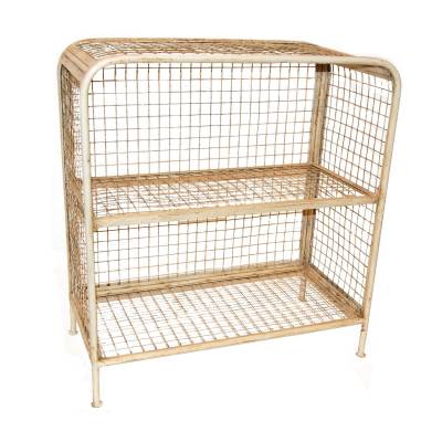 Wirerack with industrial look - large and 2 shelves