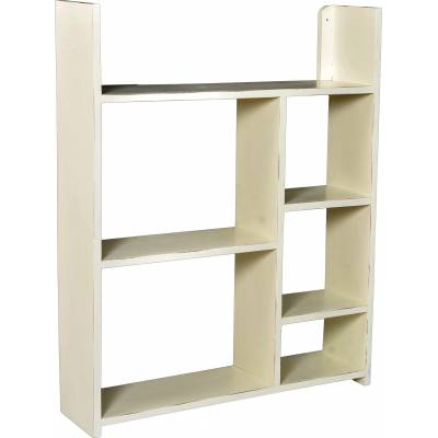 Wall shelf with compartments