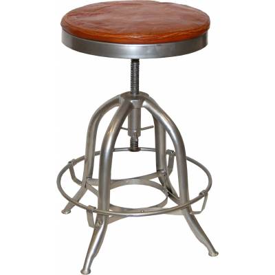Rotating stool in industrial style
