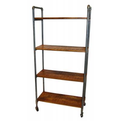 Shelf unit with cool expression and on wheels