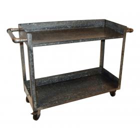 Trolley table / shop counter made of galvanized iron