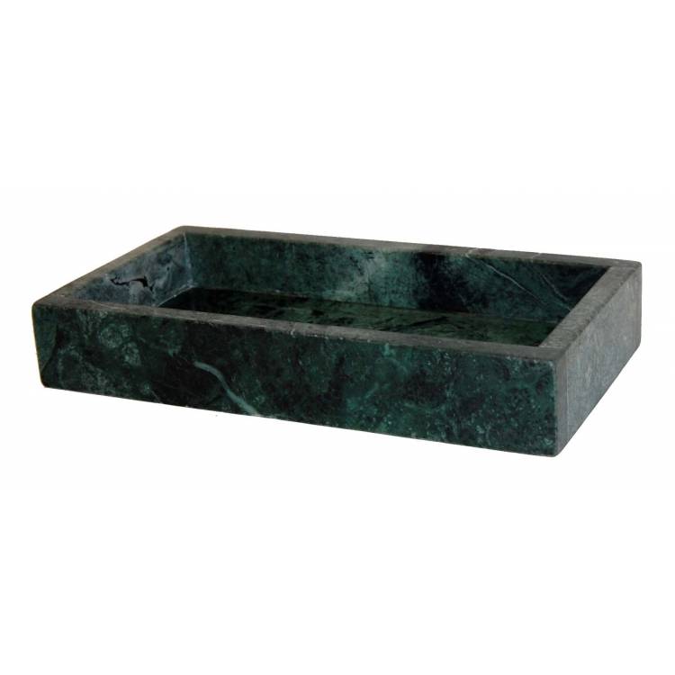 Tray in green marble