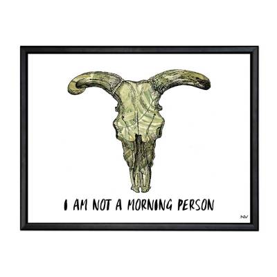 Picture with frame - Horns - Large