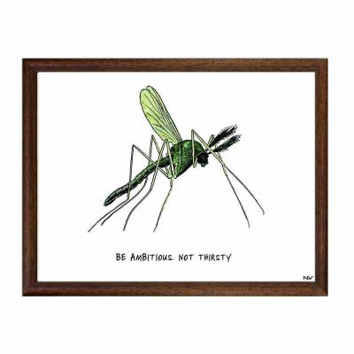 Picture with frame - Mosquito - Small