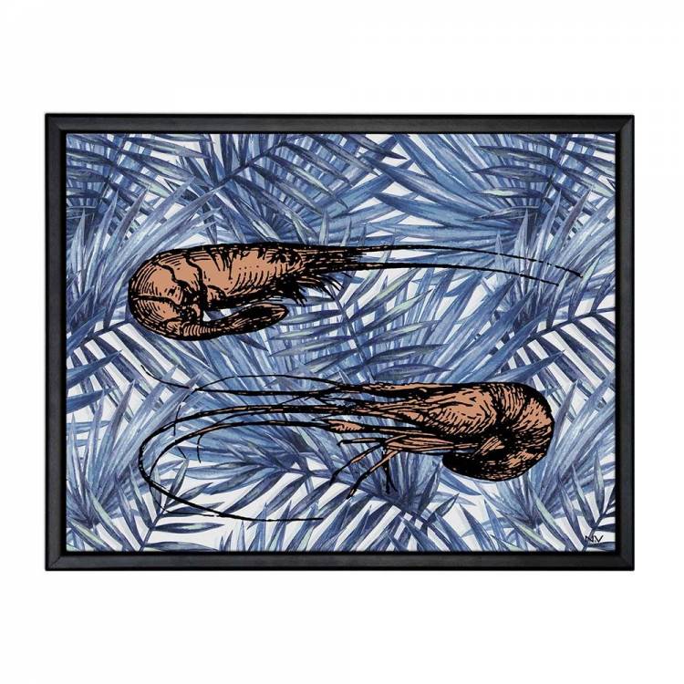 Picture with frame - Shrimps - Small