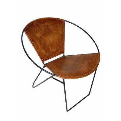 Moderná stolička s kožou