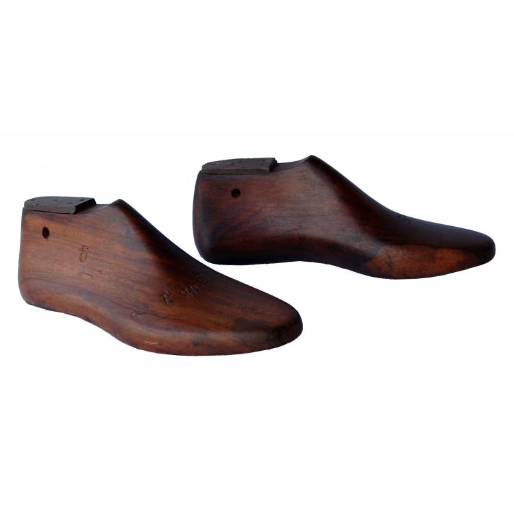 Old wooden shoe forms