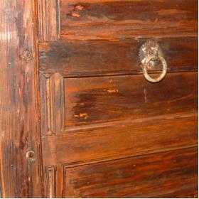 Wall decoration of raw and old "wooden door" – large