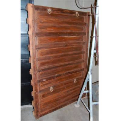 Wall decoration of raw and old "wooden door" – large