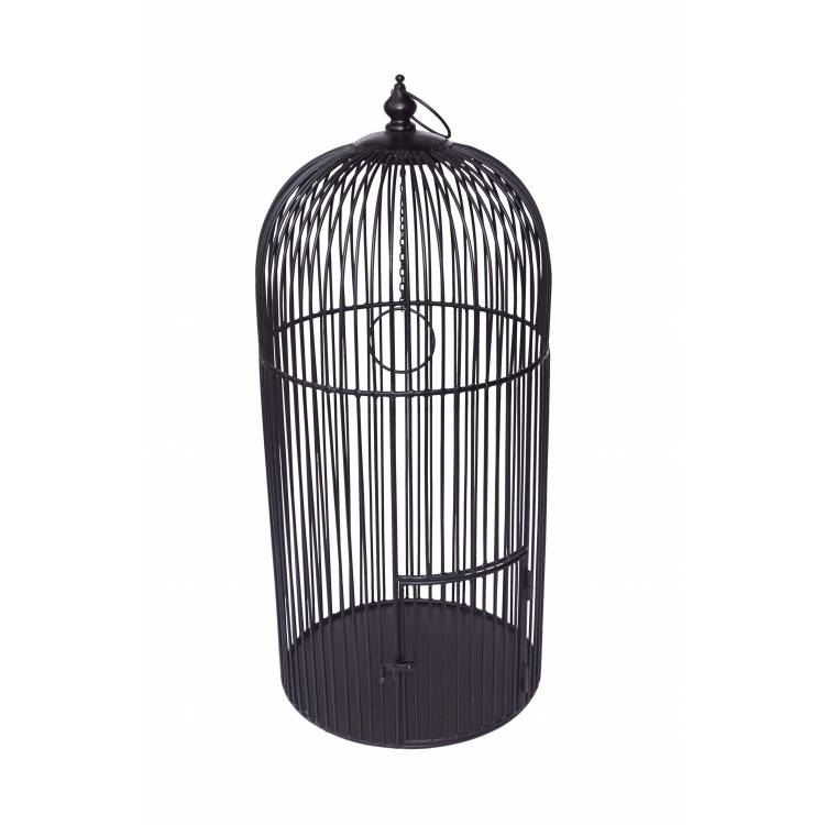 Large bird cage in iron - black