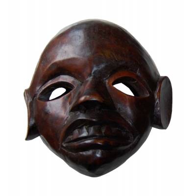 Drevená maska s patinou