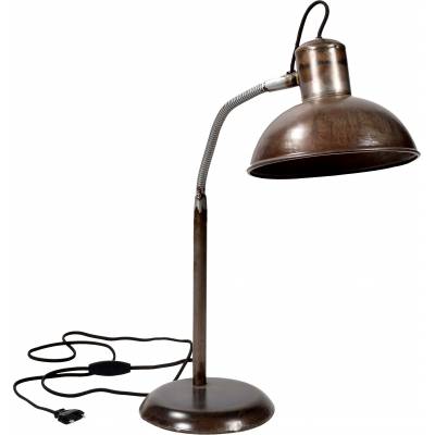 Table lamp with antique finish
