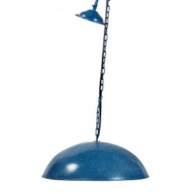 Závesná lampa s moderným stočením - modrá