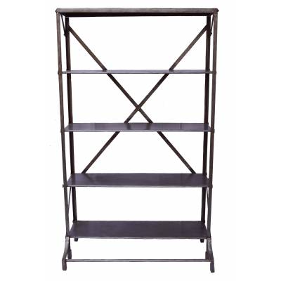 Iron rack in industrial style - shiny