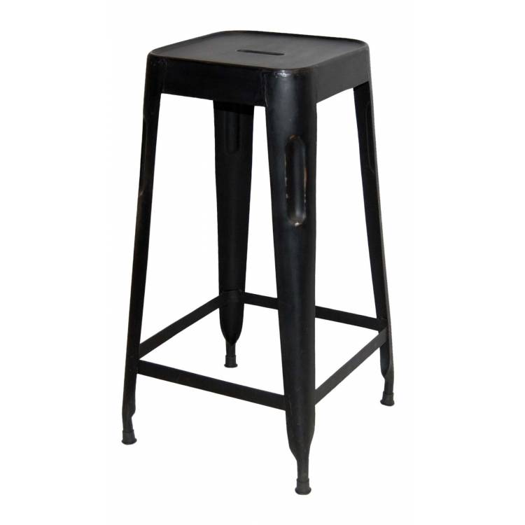 Barová stolička - čierna vysoká