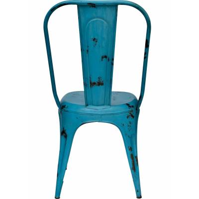 Cool iron chair - Distressed blue