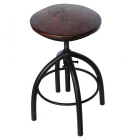 Rotating stool - dark brown