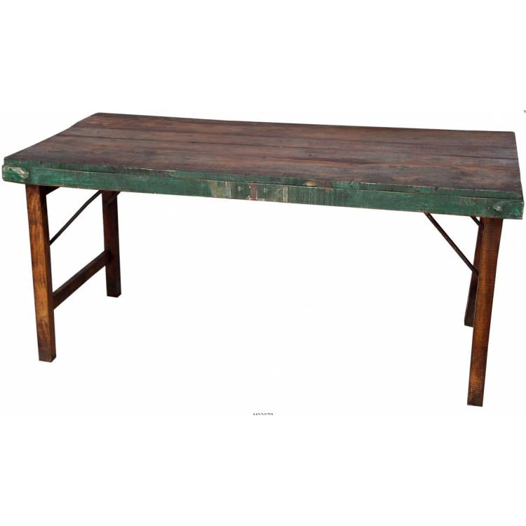 Wooden dining table with patina