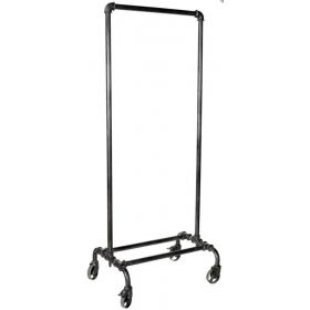 Clothing rack with wheels