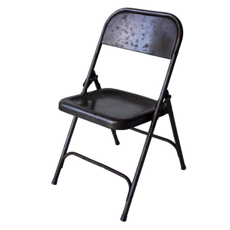 Gray folding chair
