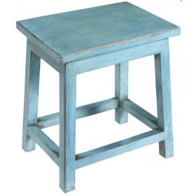 Blue wooden chair