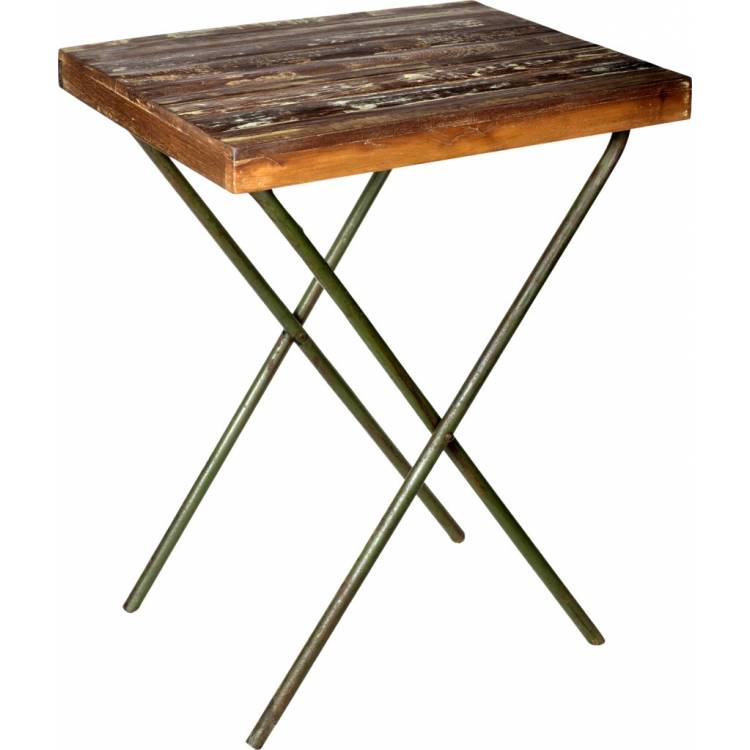 Kávový stolík z dreva a kovu