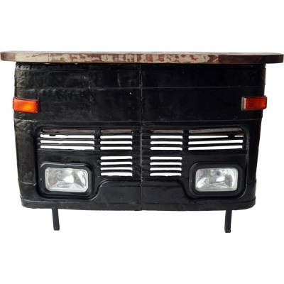 A bar desk from front-mask of an old car