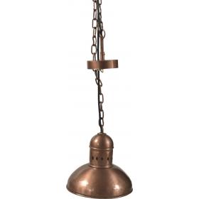 Kovová stropná lampa vo farbe medi 