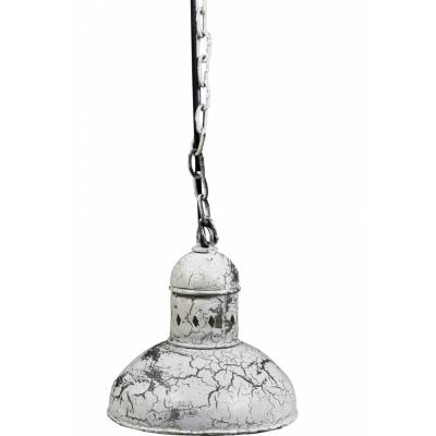 White metal hanging lamp