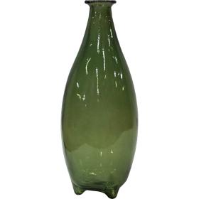 Sklenená váza Melvin - olivovo zelená