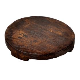 Cheese platter in rustic wood