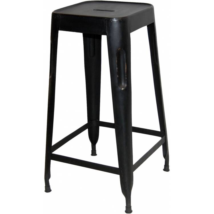 Vysoká stolička - čierna