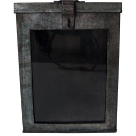 Large iron box with front...