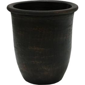 Cannes clay pot with a dark...