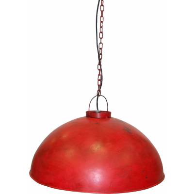 Pendant lamp, industrial style, - industrial red